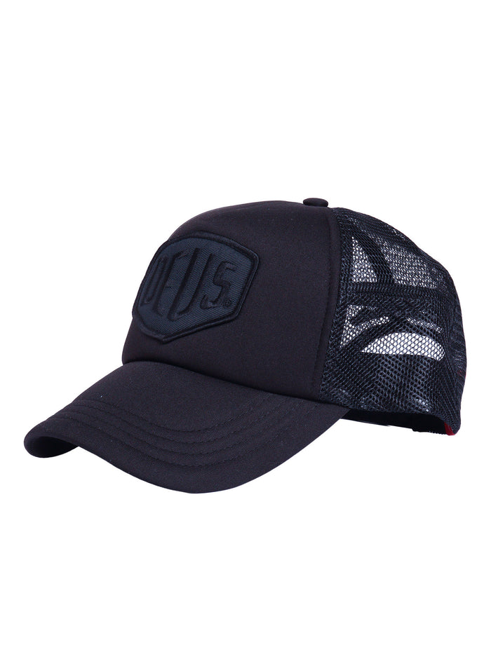 Baylands Trucker Black Polyester Lining Cotton Hat