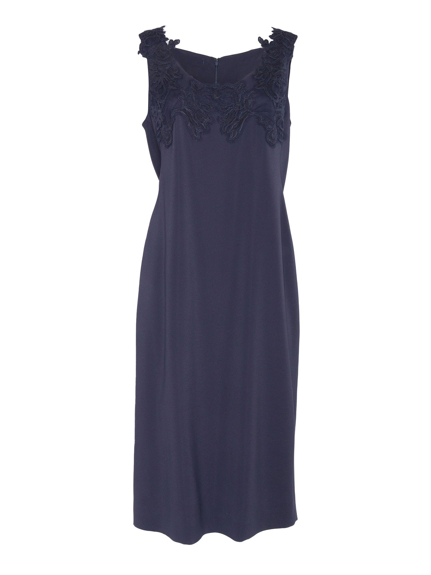Blue Dress Acetate Viscose Elastane Midi