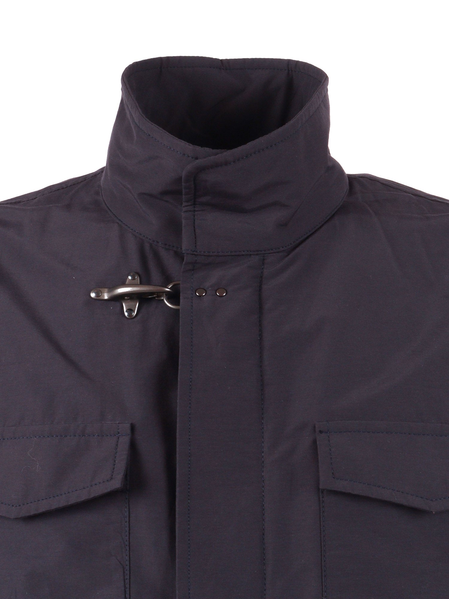 FAY FIELD EXPORER Blue Cotton Polyamide Jacket