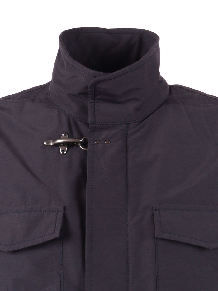 FAY FIELD EXPORER Blue Cotton Polyamide Jacket