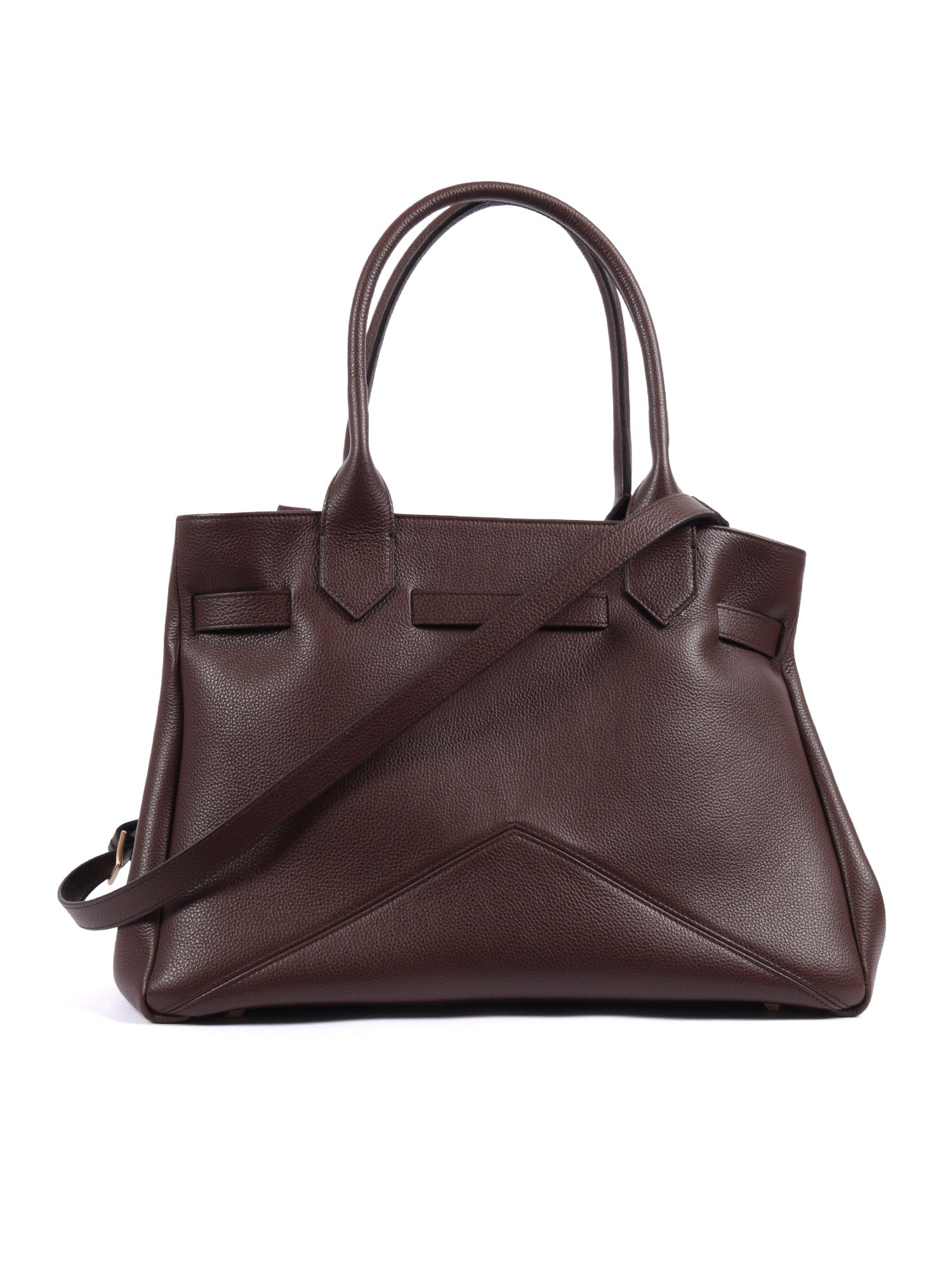 KATE BAG M Brown Calf Leather Small Grain