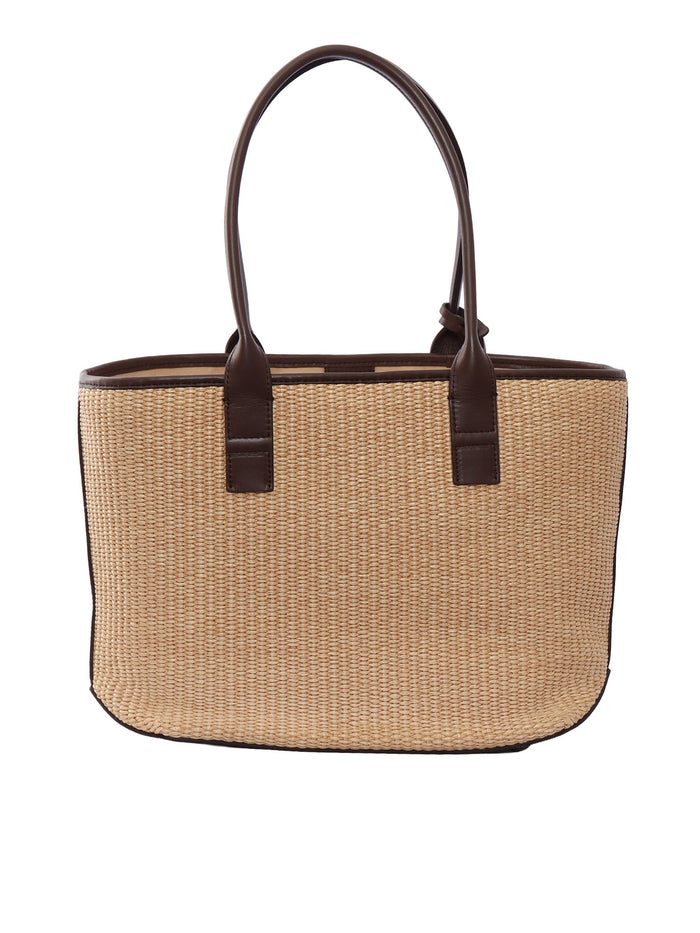 ADDRESS SHOPPING BAG Beige Handbag