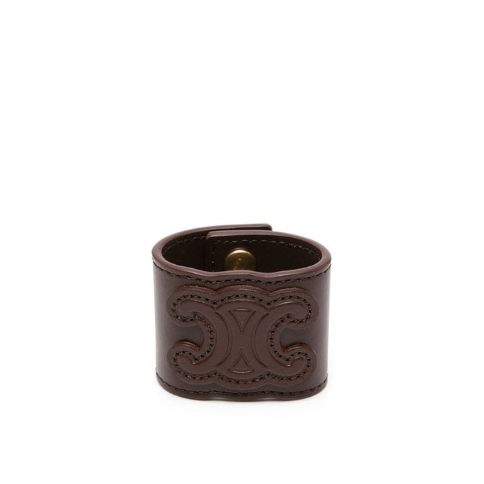Leather Hair Cuff Brown Calf