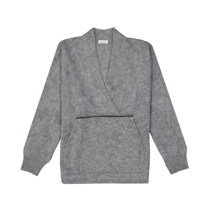 Mohair Wool Pullover Gray