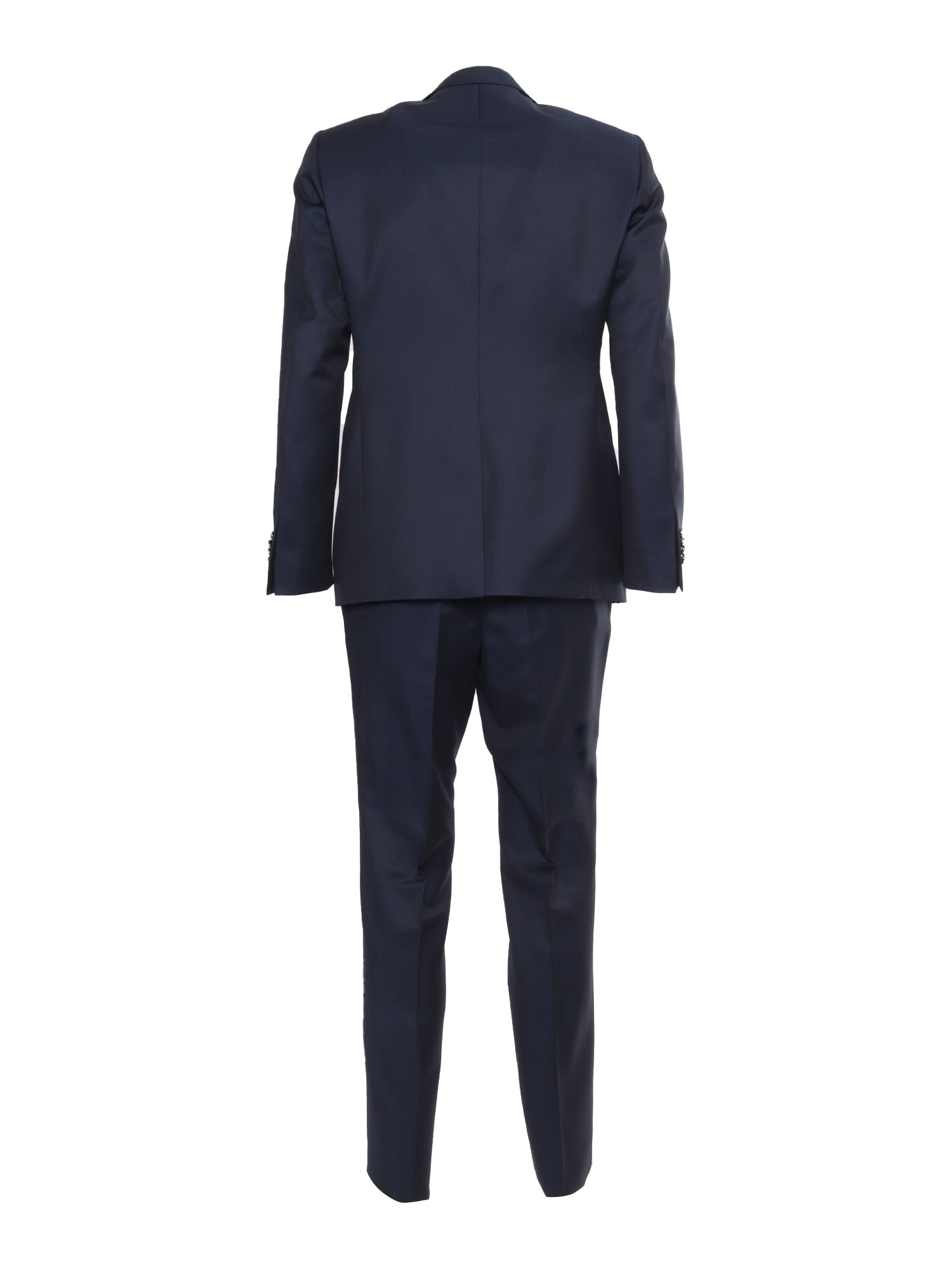 Blue satin suit Virgin Wool Mohair Jacket
