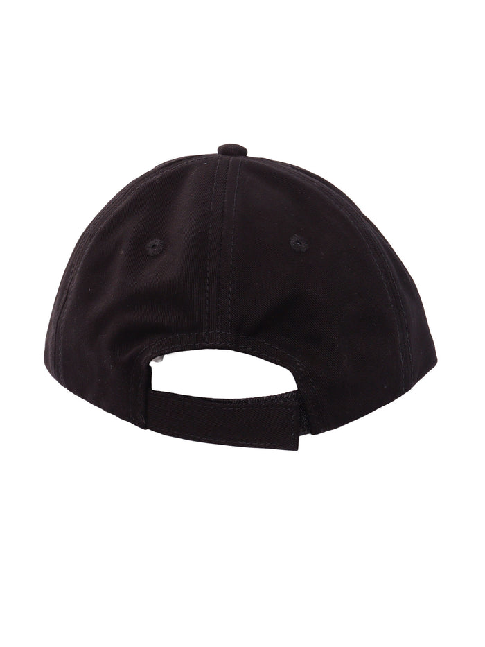 BRUSHED LOGO BASEBALL CAP BOY Black Cotton Hat