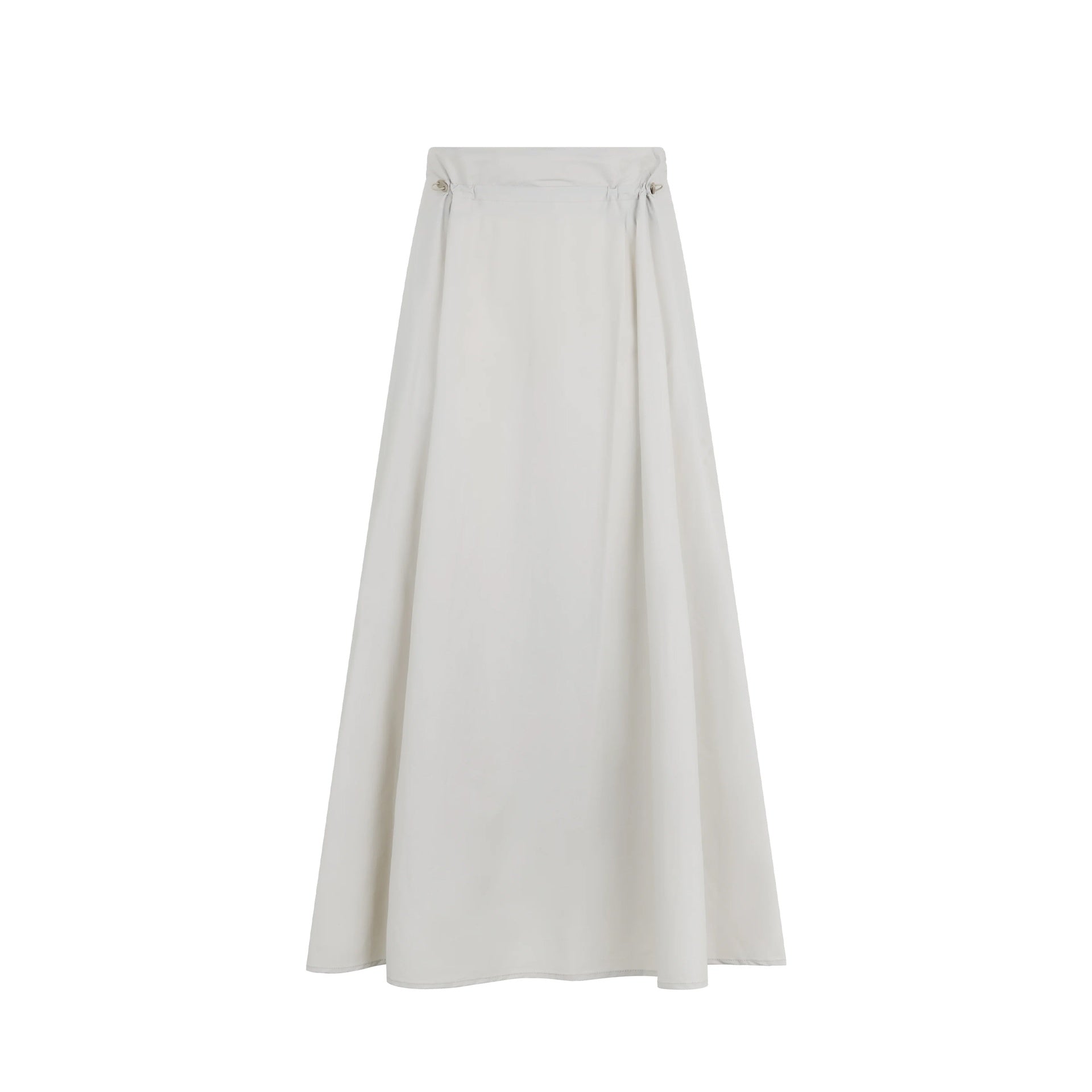Herno Long Skirt Gray Elastane Polyamide