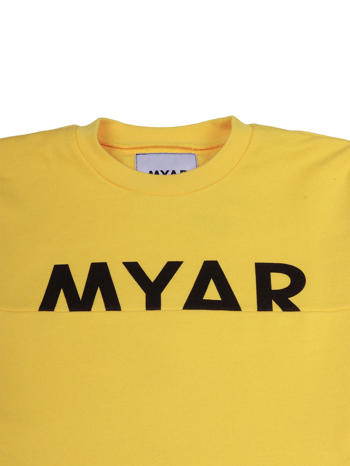 Mys56u Sweatshirt Yellow Cotton
