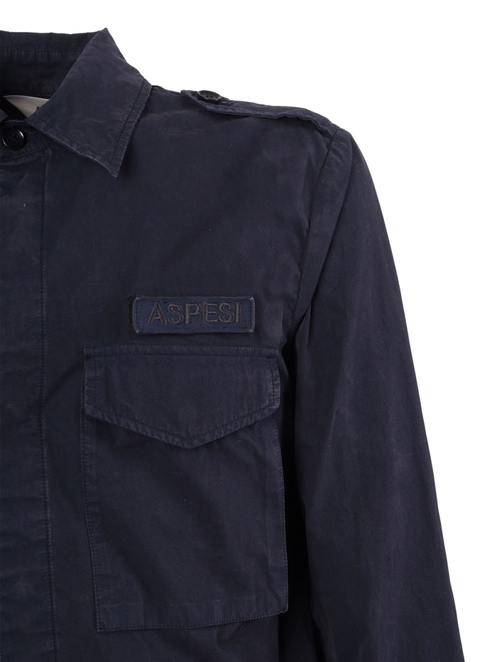 Man Shirt Blue Cotton
