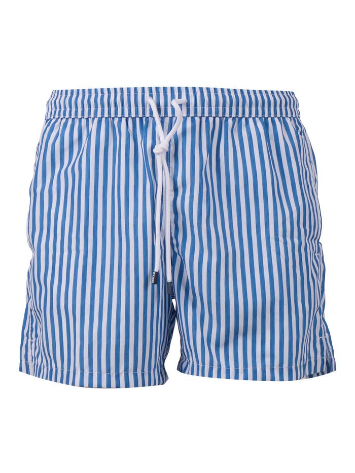 SWIM TROUSERS WOVEN FABRIC MAN Blue Polyester Costume