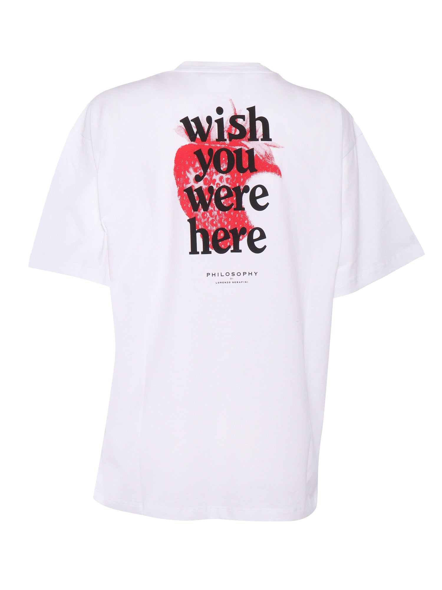 T-shirt White Cotton Short Sleeves
