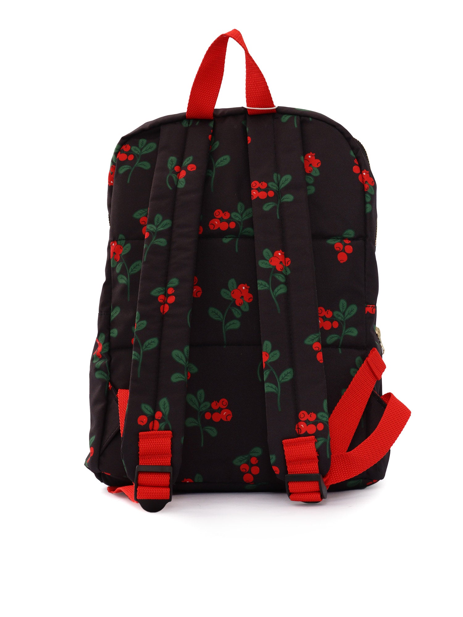 Lingonberries backpack Black Recycled Polyester