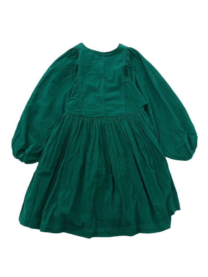 Caiosi Dress LS Green Cotton Organic