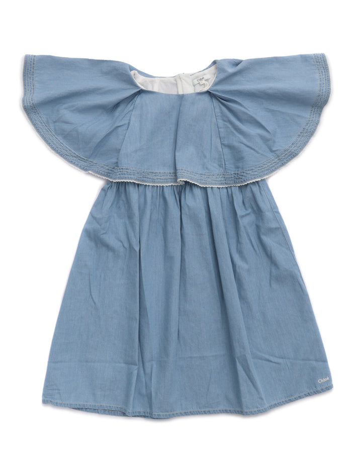 DENIM DRESS Light Blue Cotton Fabric 2