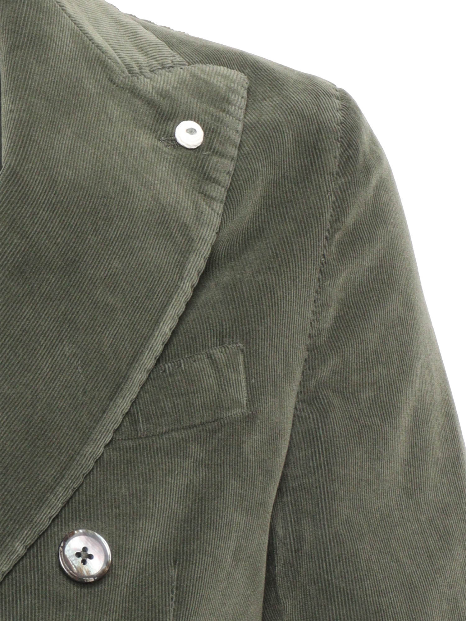 Jacket Green Cotton Elastane