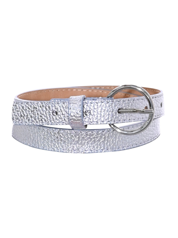 STEVE BELT Silver Polyurethane Polyerster