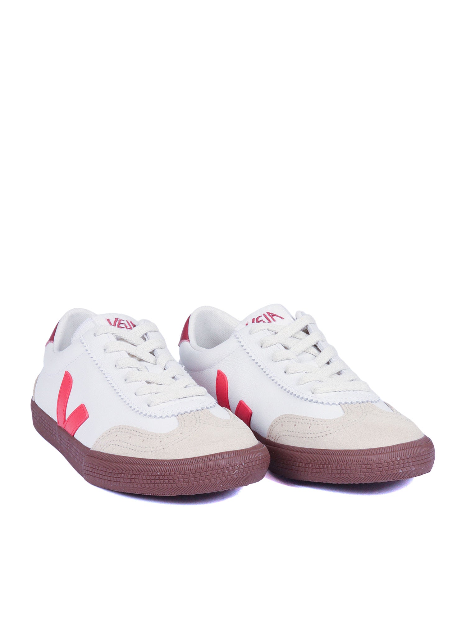 Volley O.t. Leath White_pek_bark Sneakers White