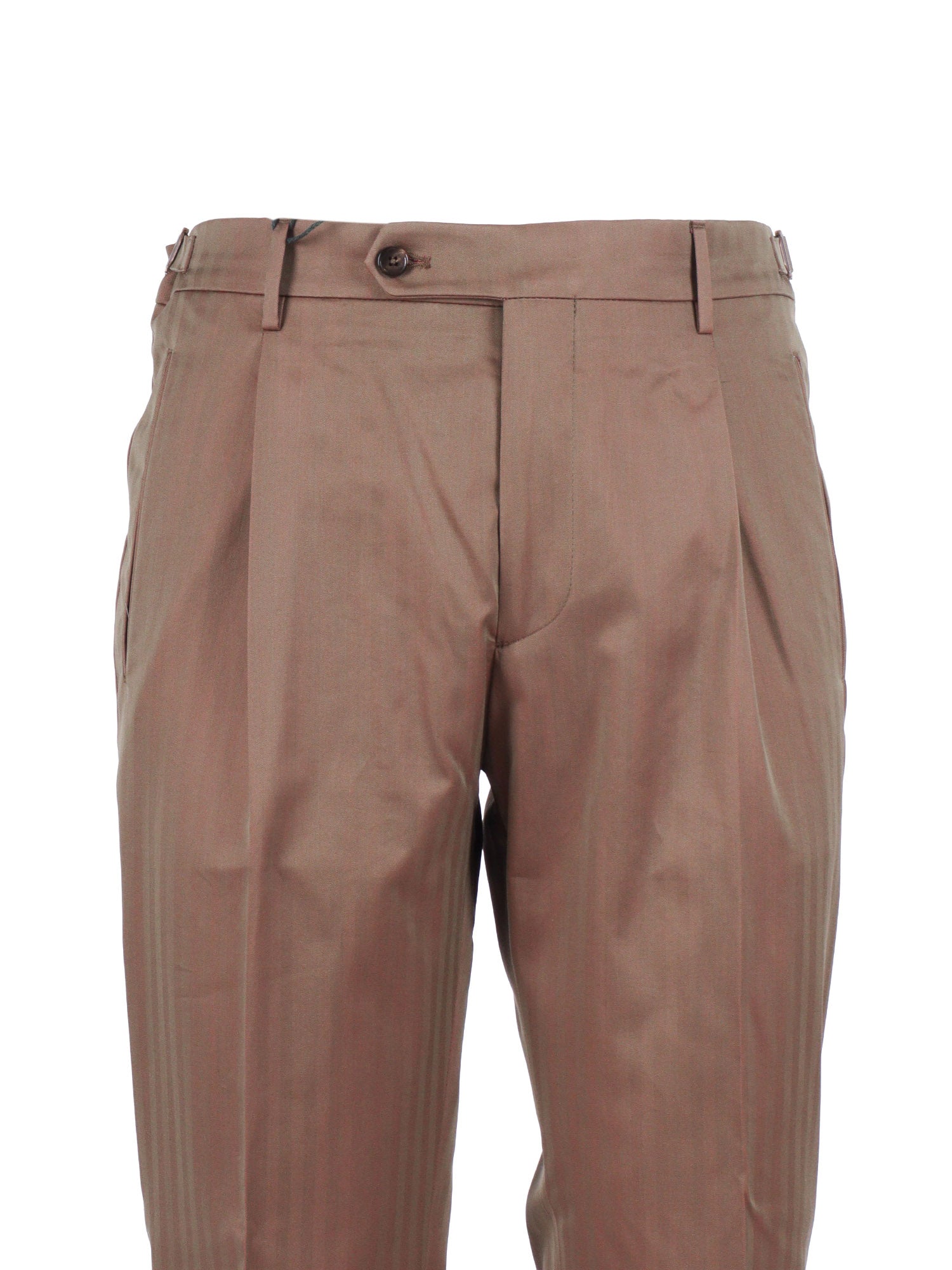 Retrolong Pants Brown Cotton