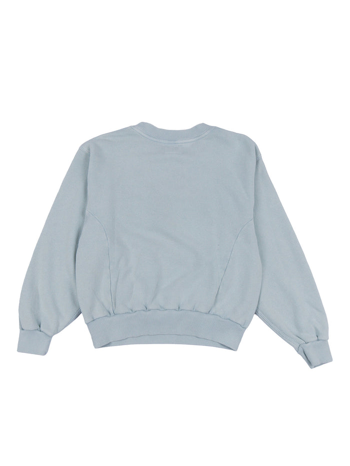 FADOPO61 T1818I SWEATSHIRTS Light Blue Cotton Polyester Sweatshirt
