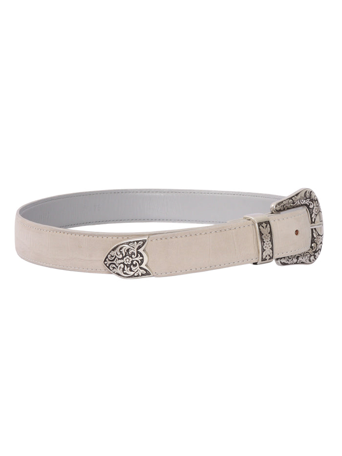 BELT White Calf Leather