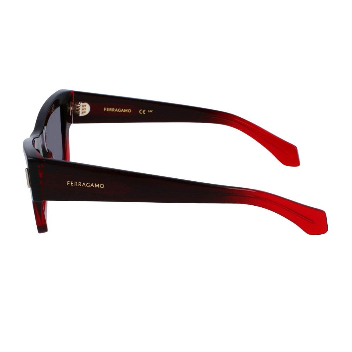 Salvatore Ferragamo SF2006S 615 Rosso Sfumato Trasparente Acetate Occhiali Da Sole