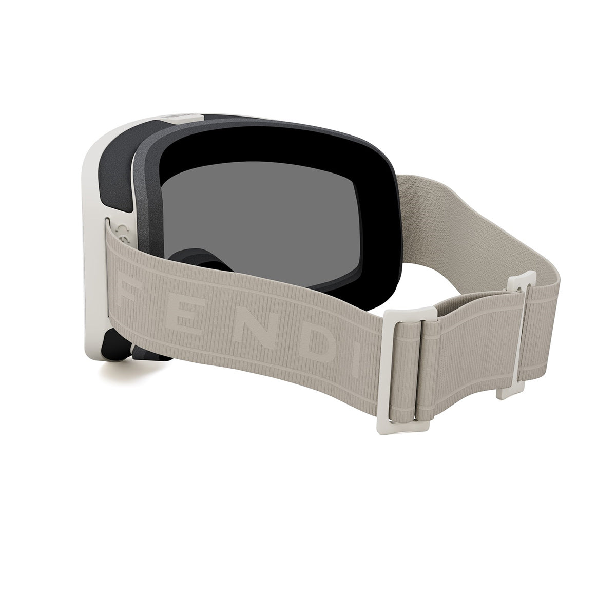 Fendi FE40152U Ski Mask 20C Grigio-Bianco Injected Occhiali Da Sole