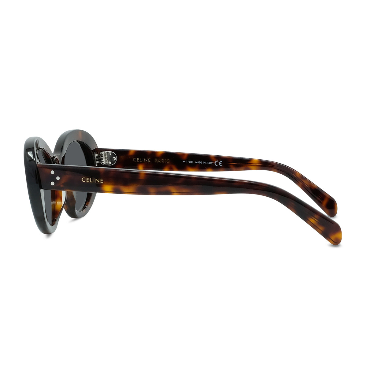Celine CL40193I 3 Dots 52A Havana Marrone Acetate Occhiali Da Sole