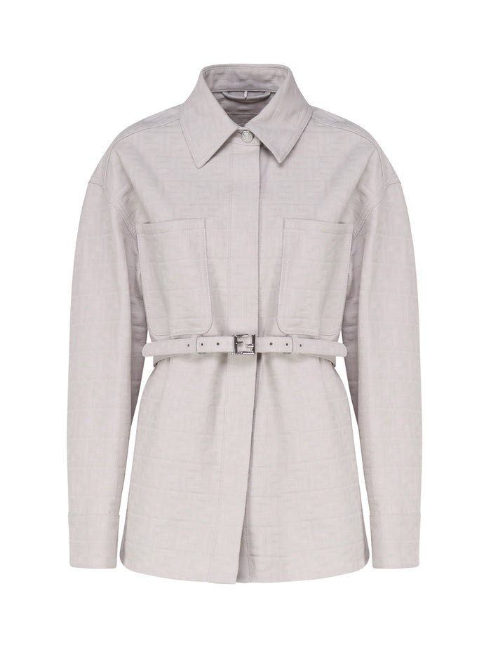 Fendi Jackets Grey Cotton