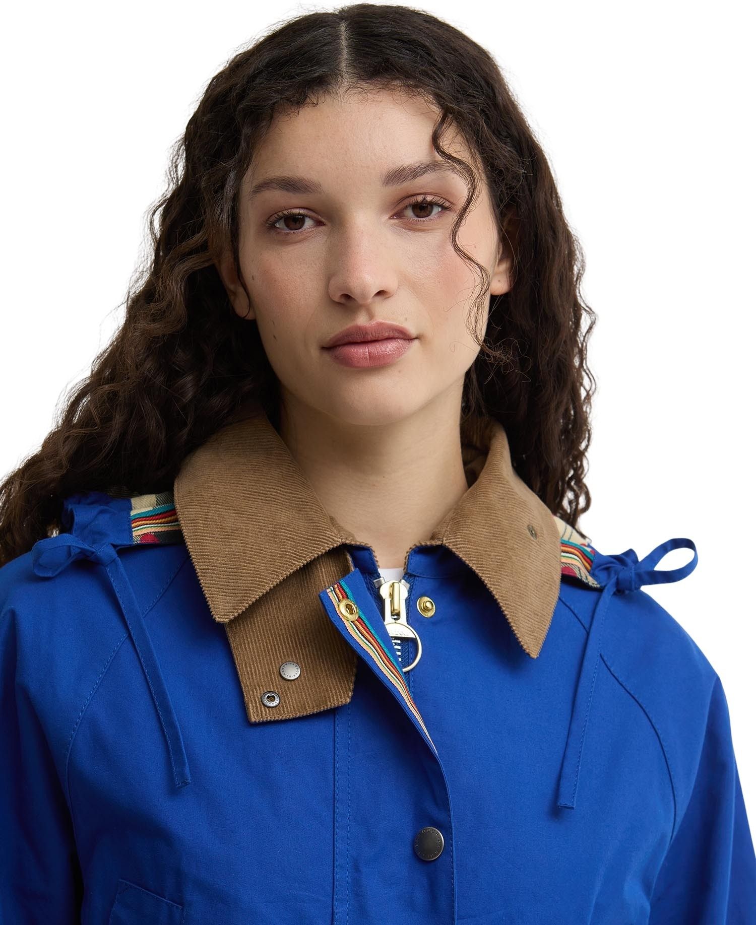 Ba X Paul Smith Bedale Jacket Blue Cotton