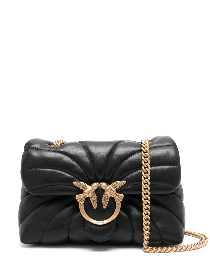 Love Puff Mini Black Nappa Leather | Borsa