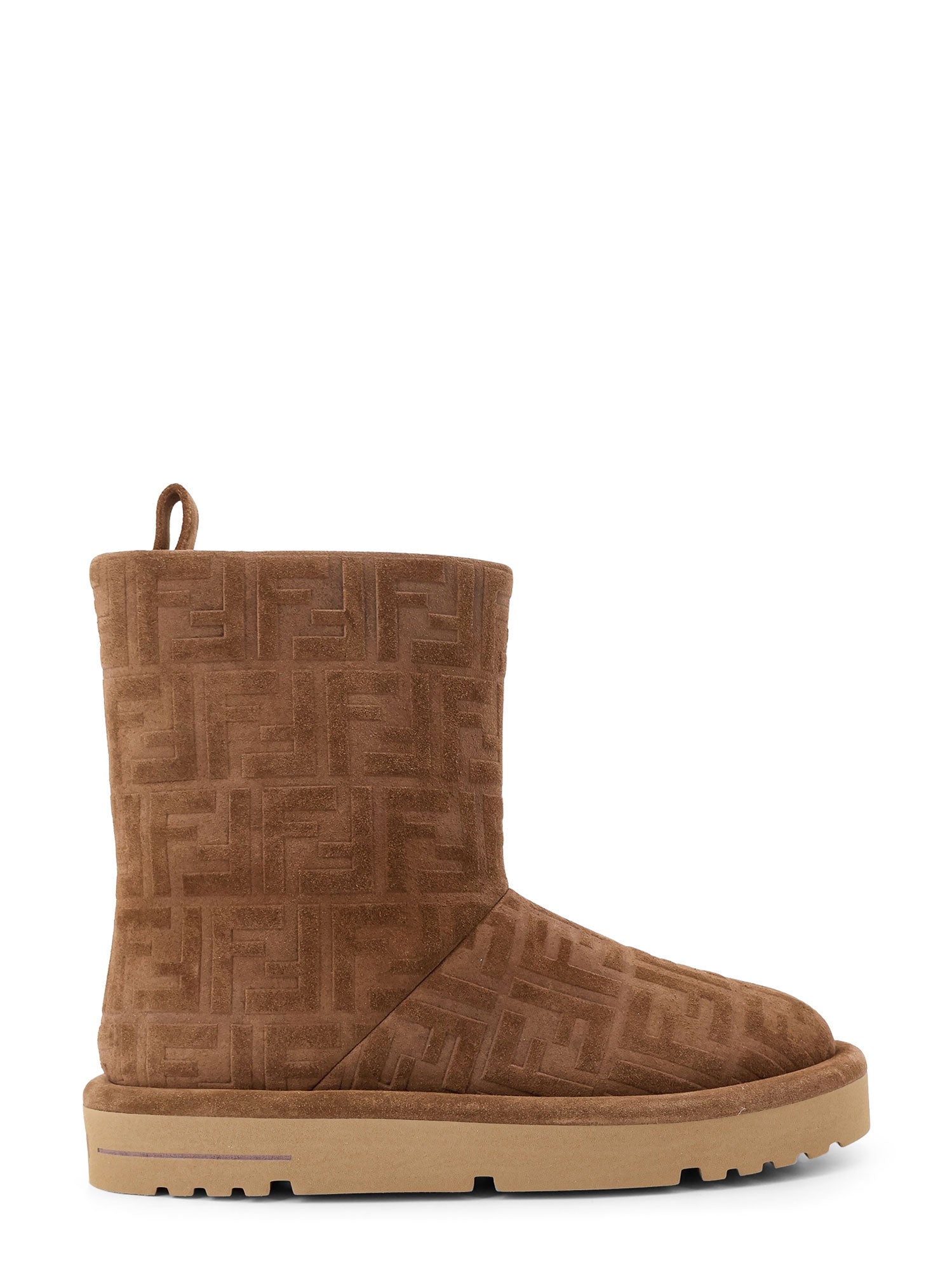 Fendi Boots Brown Suede