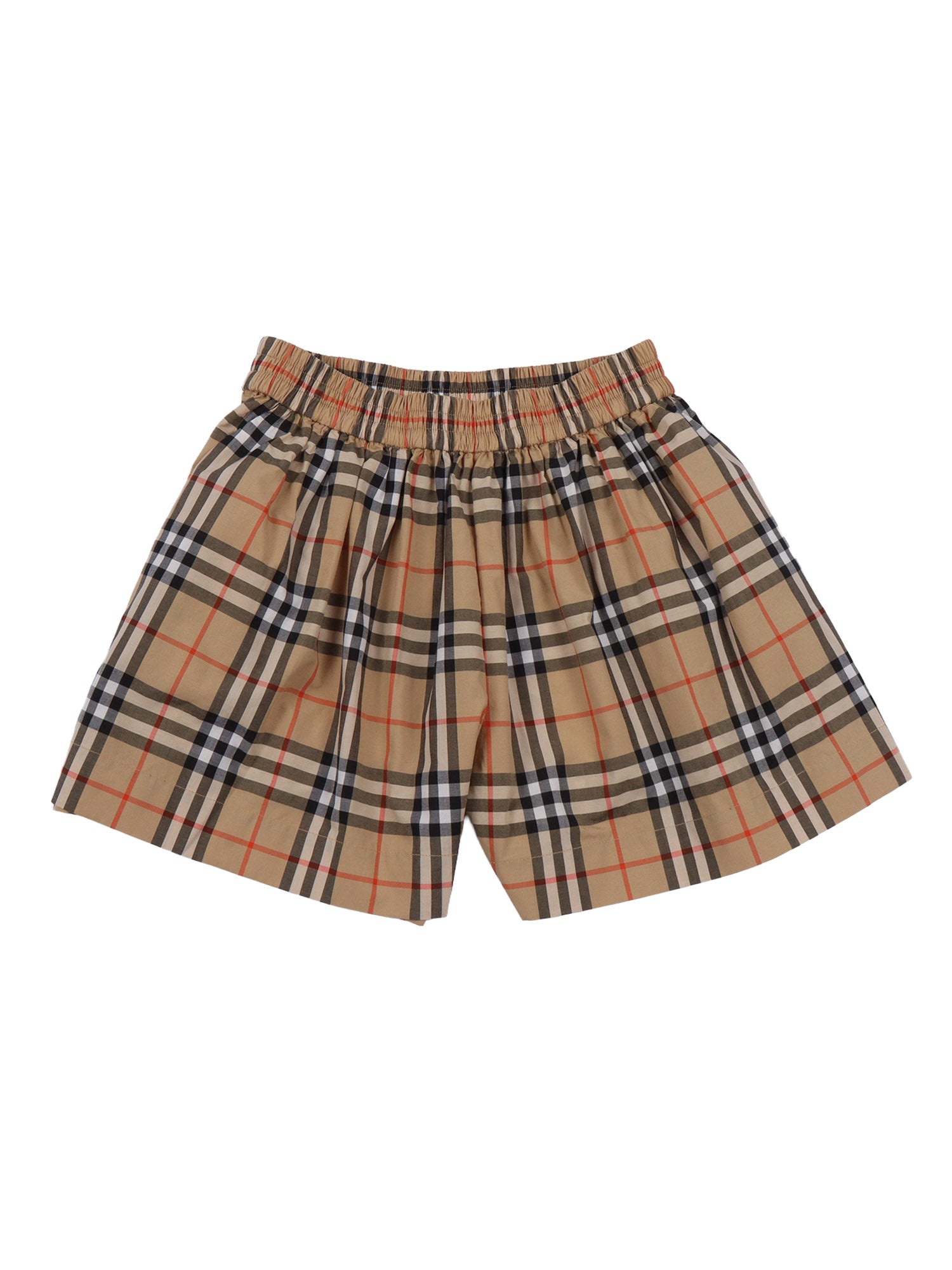 KID GIRL SHORTS Beige Cotton