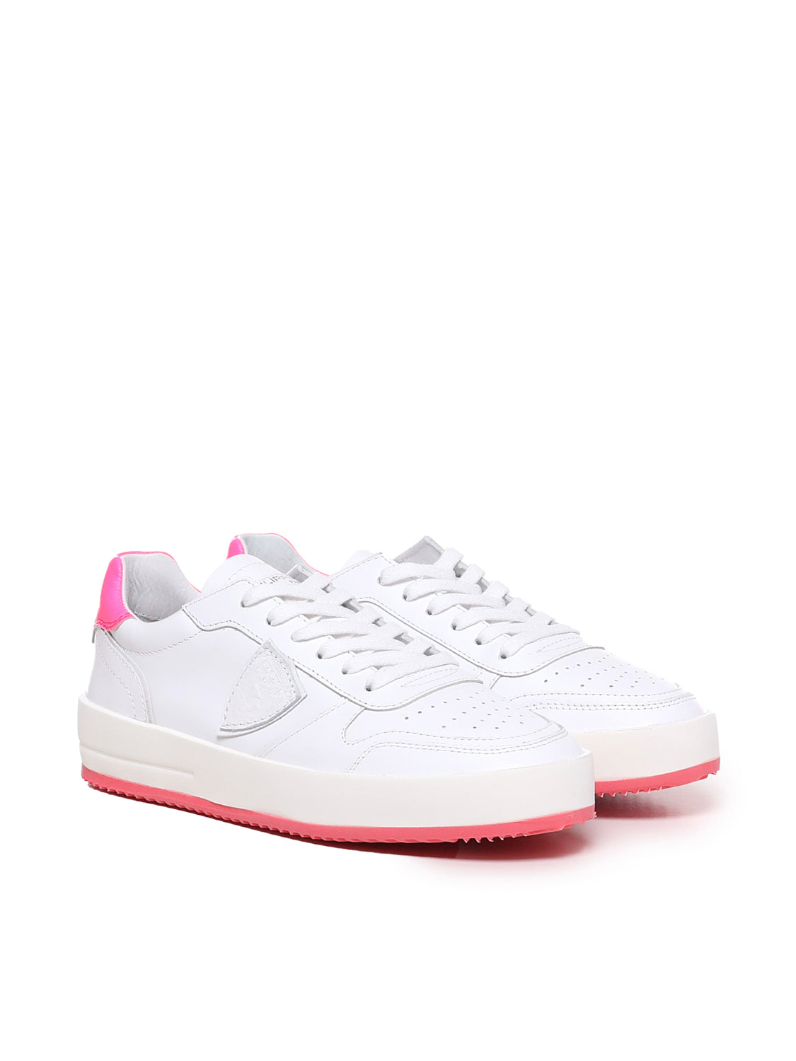 Philippe Model Sneakers White, Pink Calfskin
