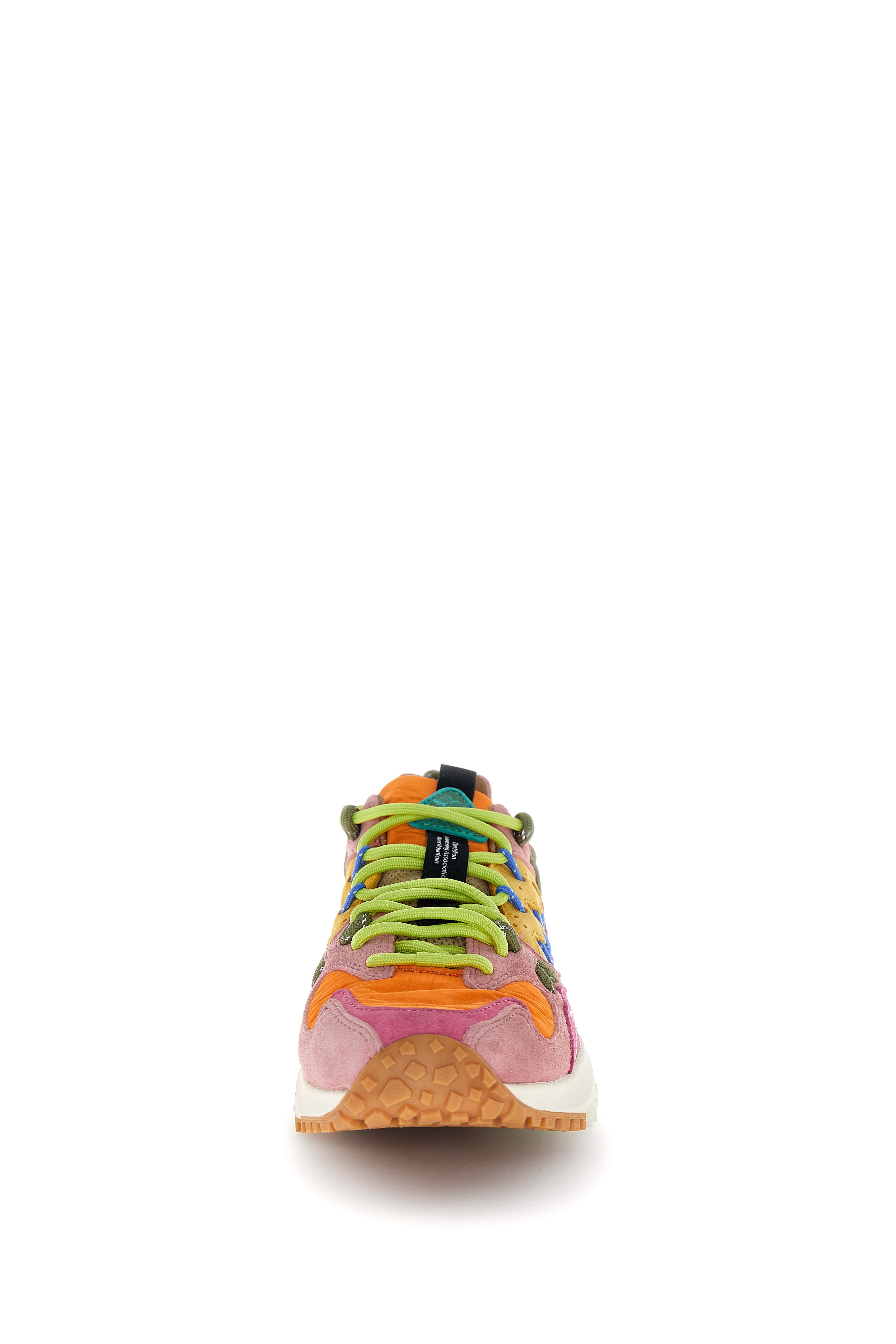 Yamabushi Woman Pink & Purple Pig Nubuck Nylon(nylon) Shoe