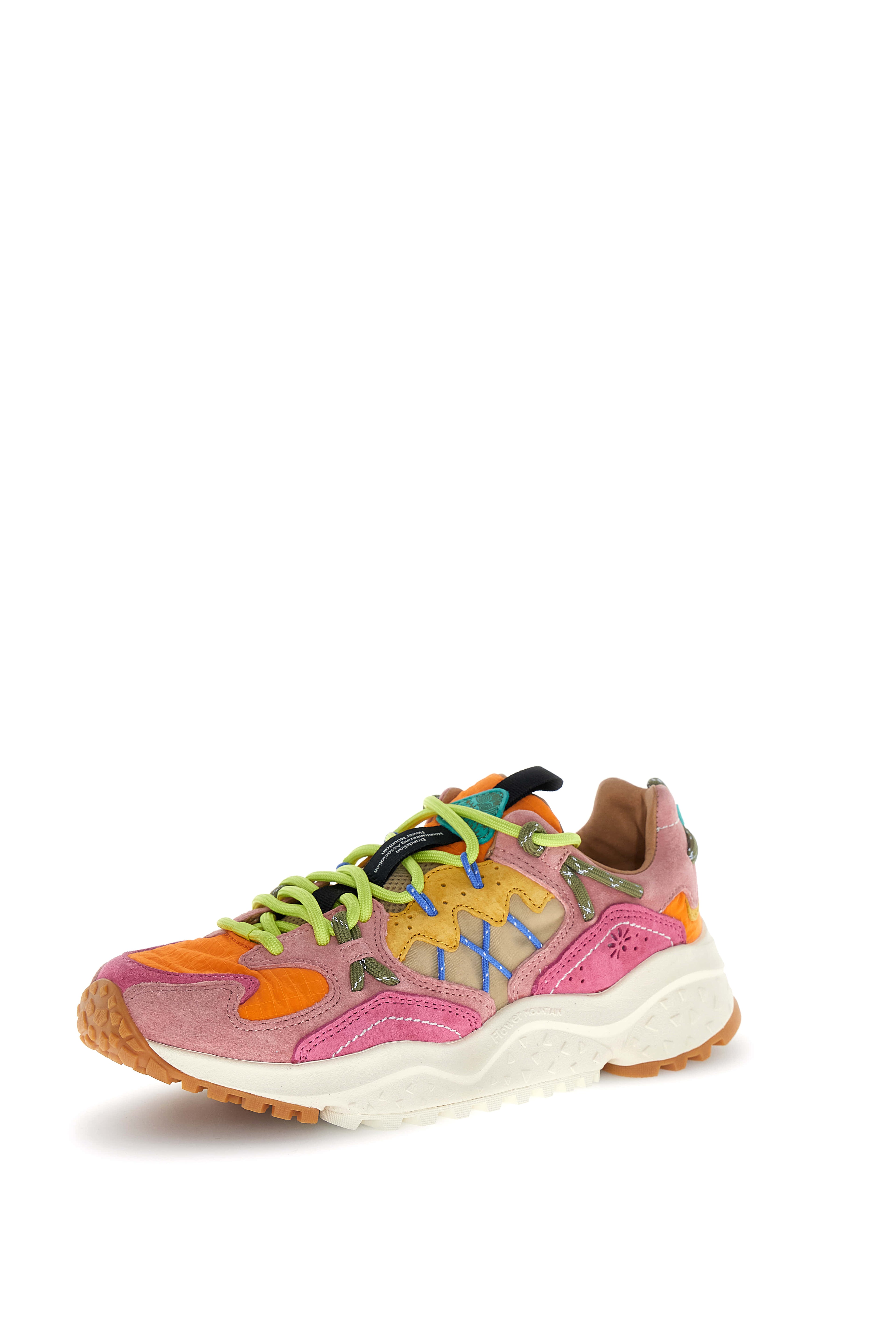 Yamabushi Woman Pink & Purple Pig Nubuck Nylon(nylon) Shoe
