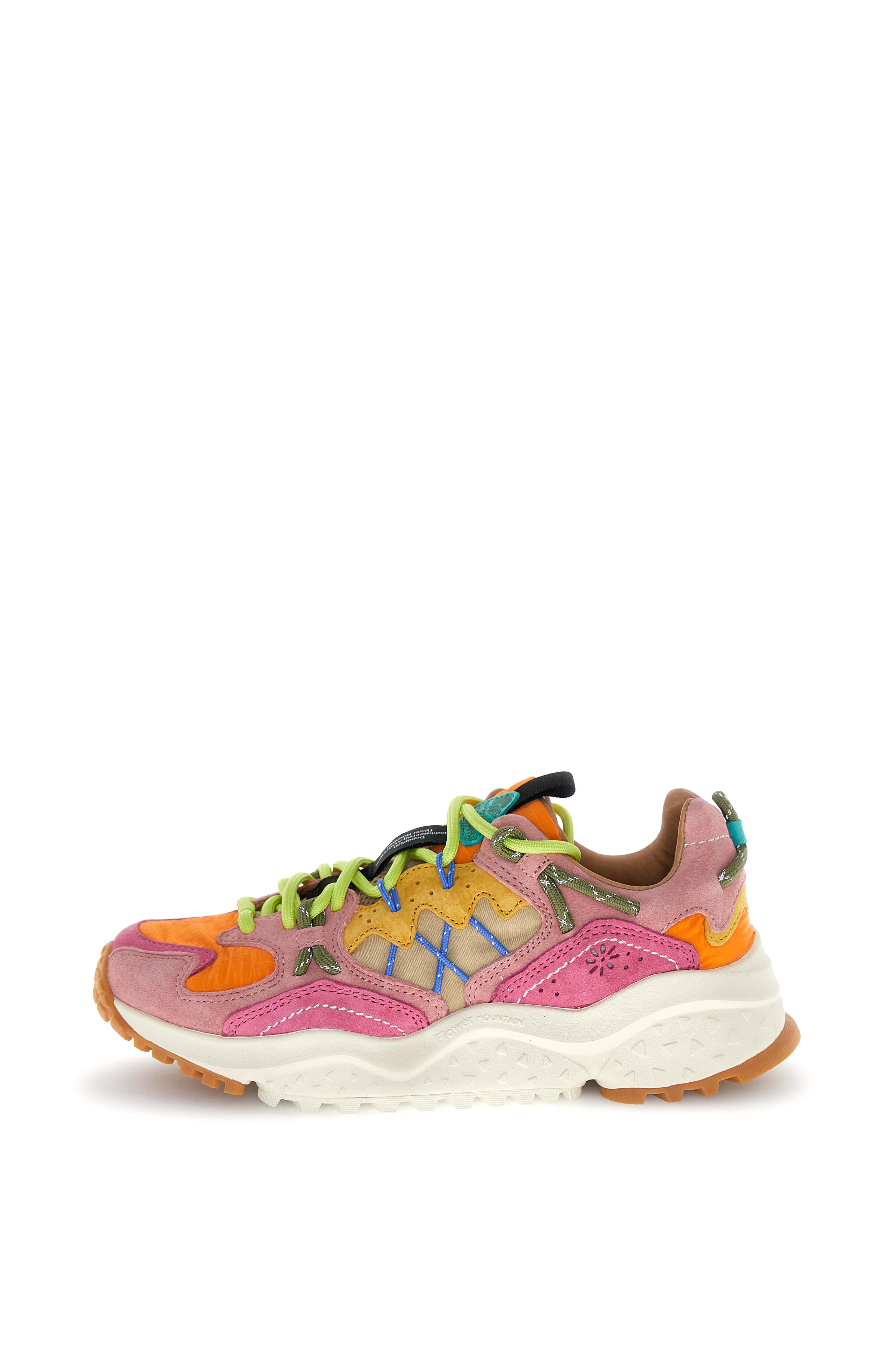 Yamabushi Woman Pink & Purple Pig Nubuck Nylon(nylon) Shoe
