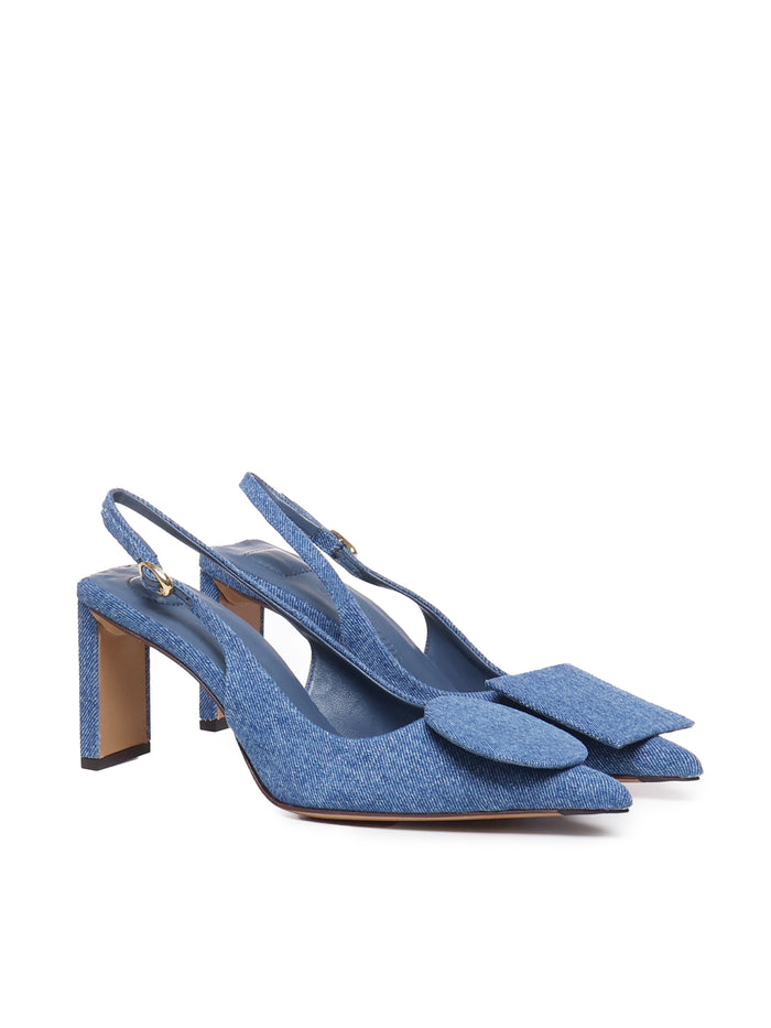 Jacquemus With Heel Blue Cotton