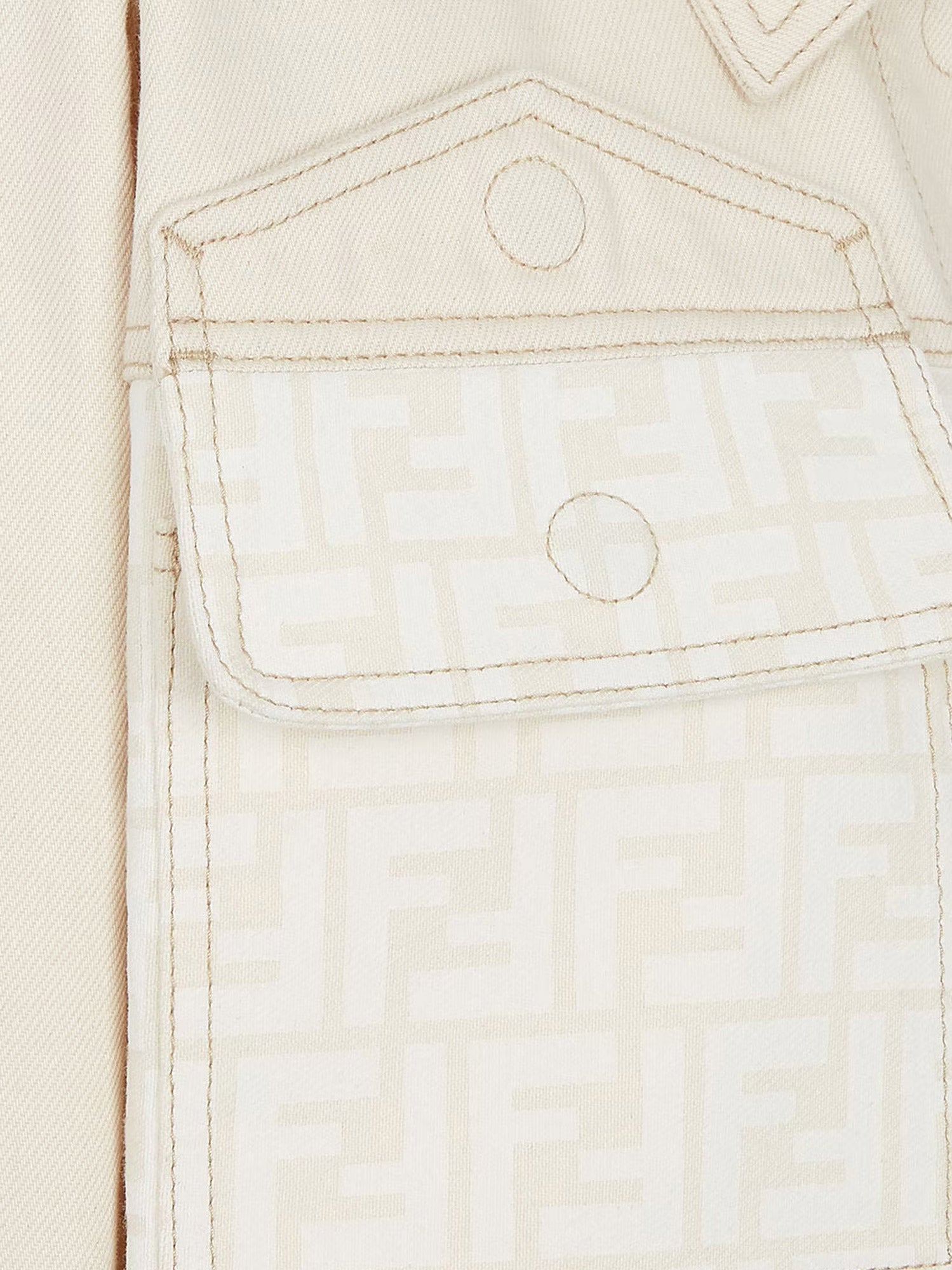 Fendi Jackets White Cotone