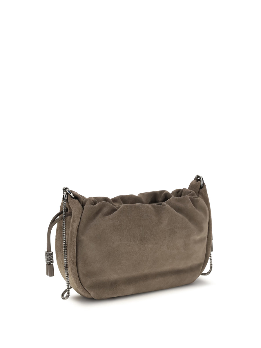 Shoulder Bag Suede Taiga Calf Leather