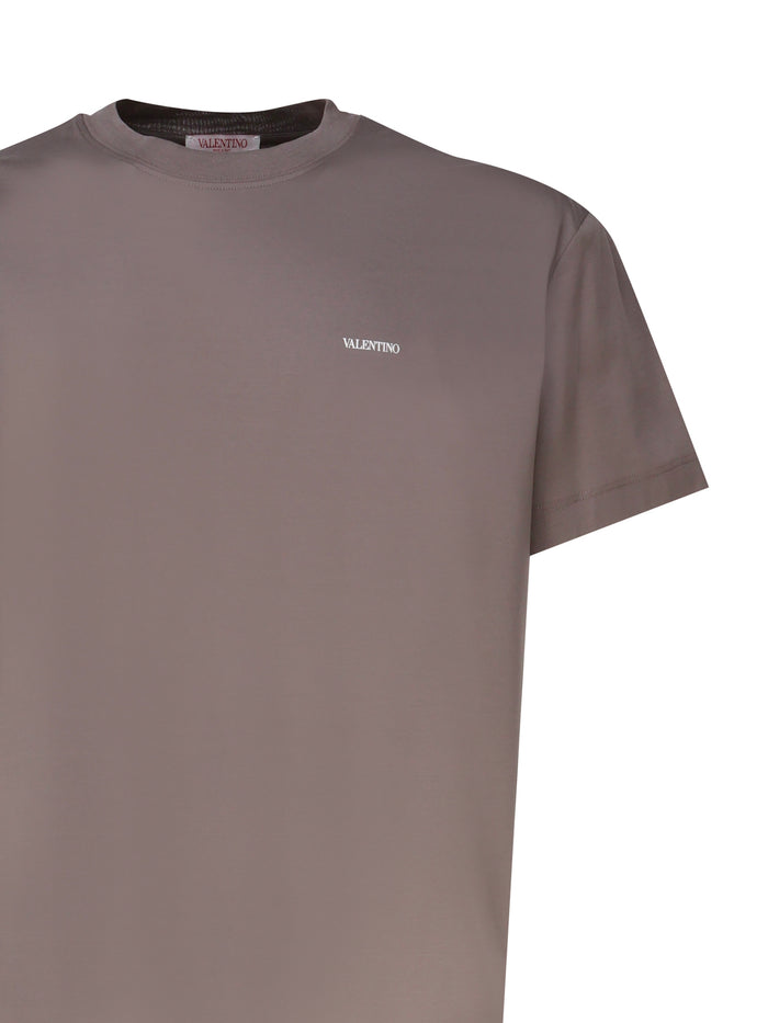 Valentino Garavani T-Shirts And Polos Dove Grey Cotton