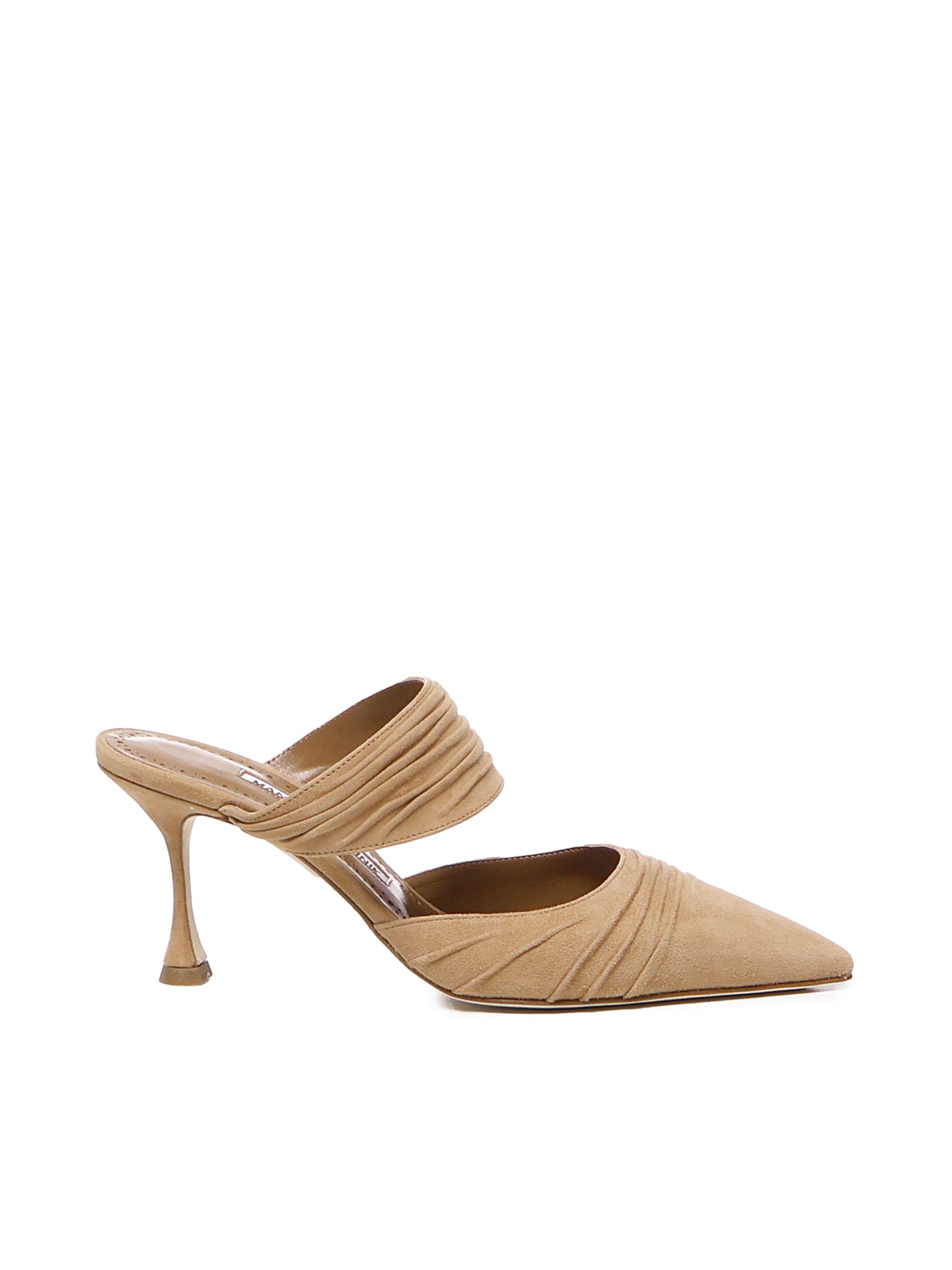 Manolo Blahnik Sandals Beige Suede