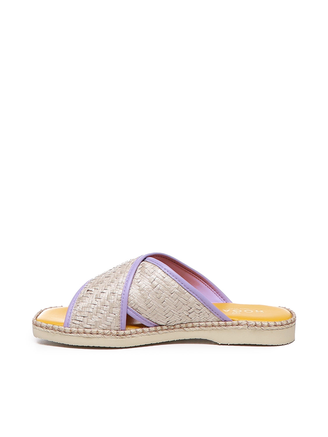 Hogan Sandals Purple Raffia