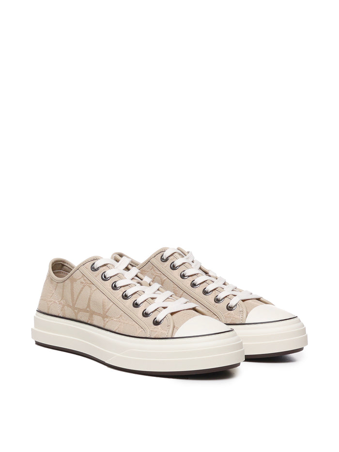 Valentino Garavani Sneakers Beige Cotton
