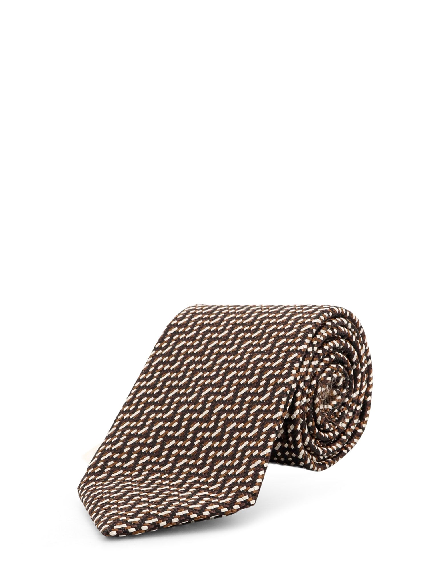 Tom Ford Ties Brown Seta