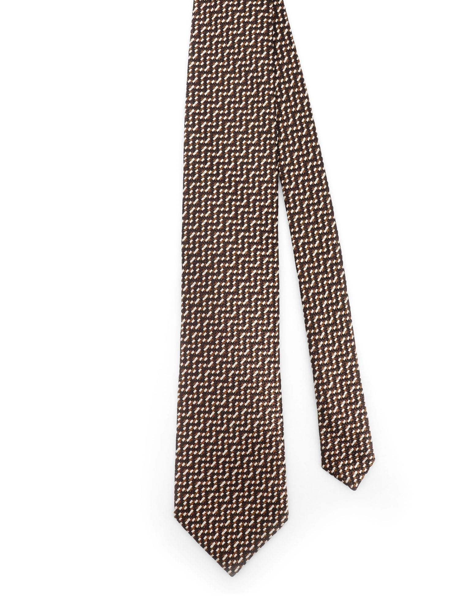 Tom Ford Ties Brown Seta
