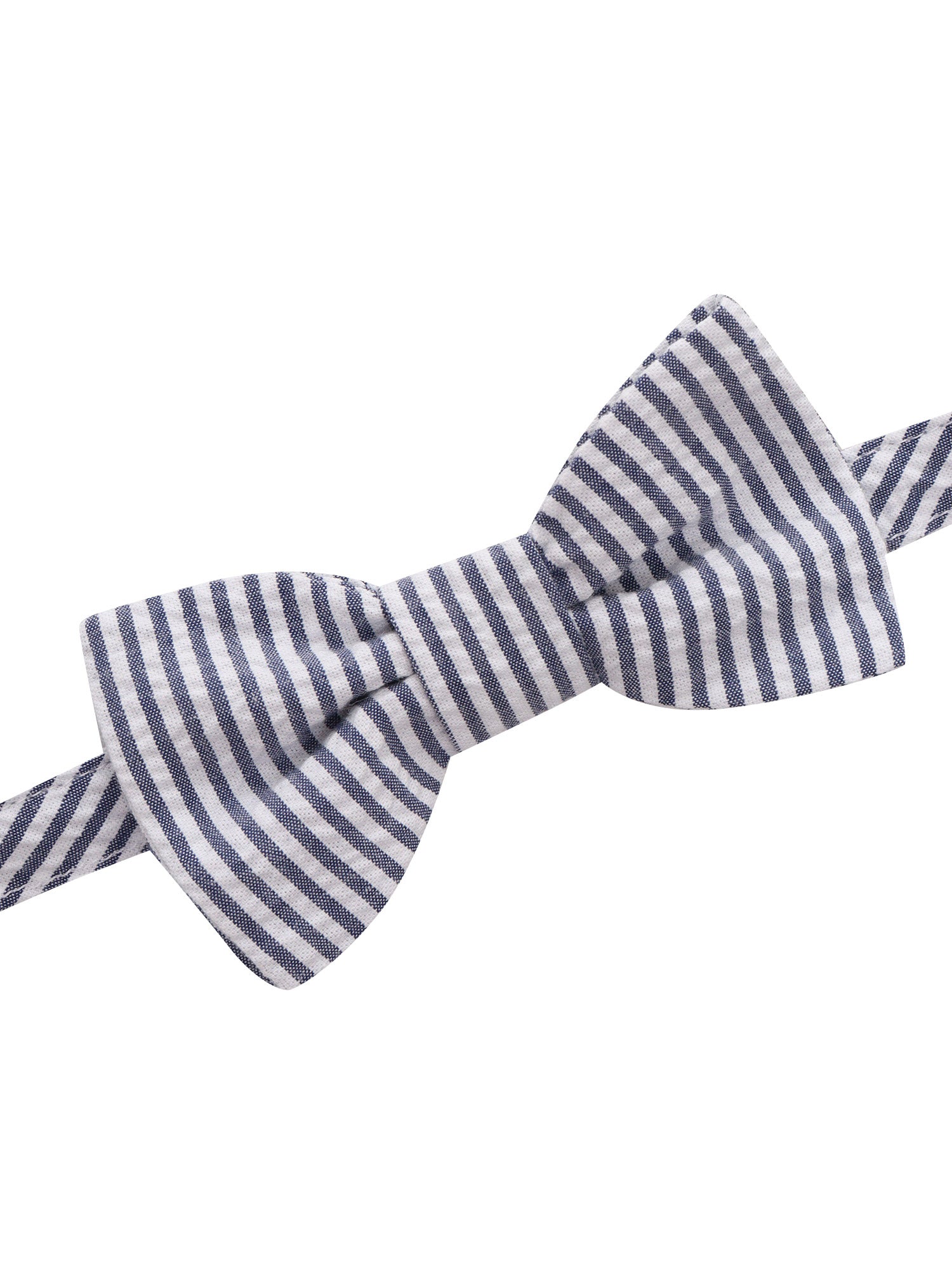 Striped bow tie Blue Cotton