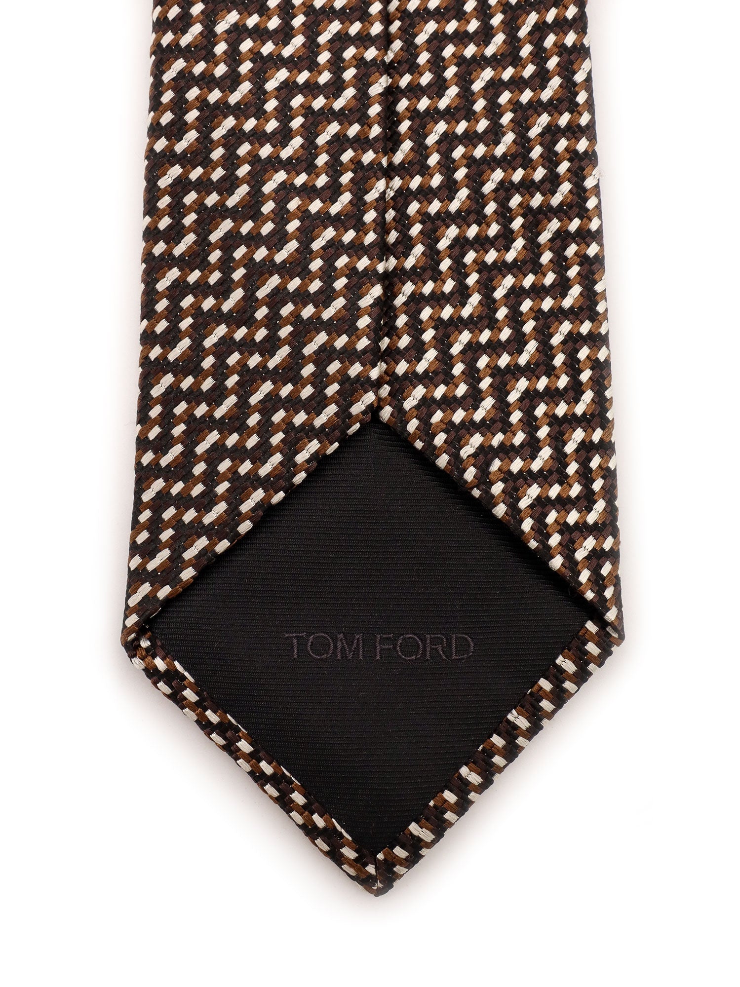 Tom Ford Ties Brown Seta