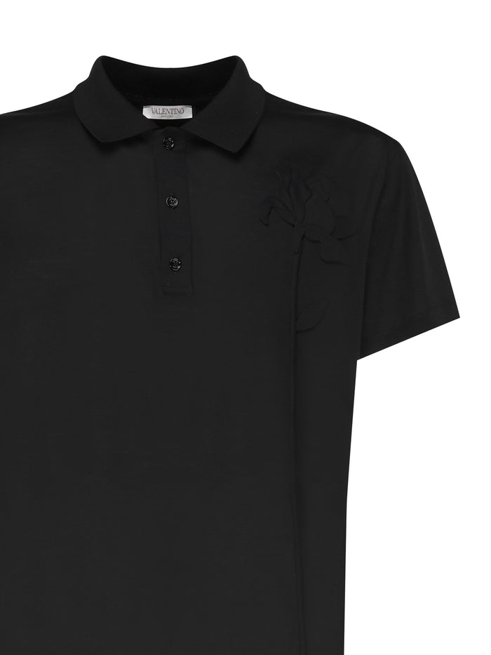 Valentino Garavani T-Shirts And Polos Black Cotton