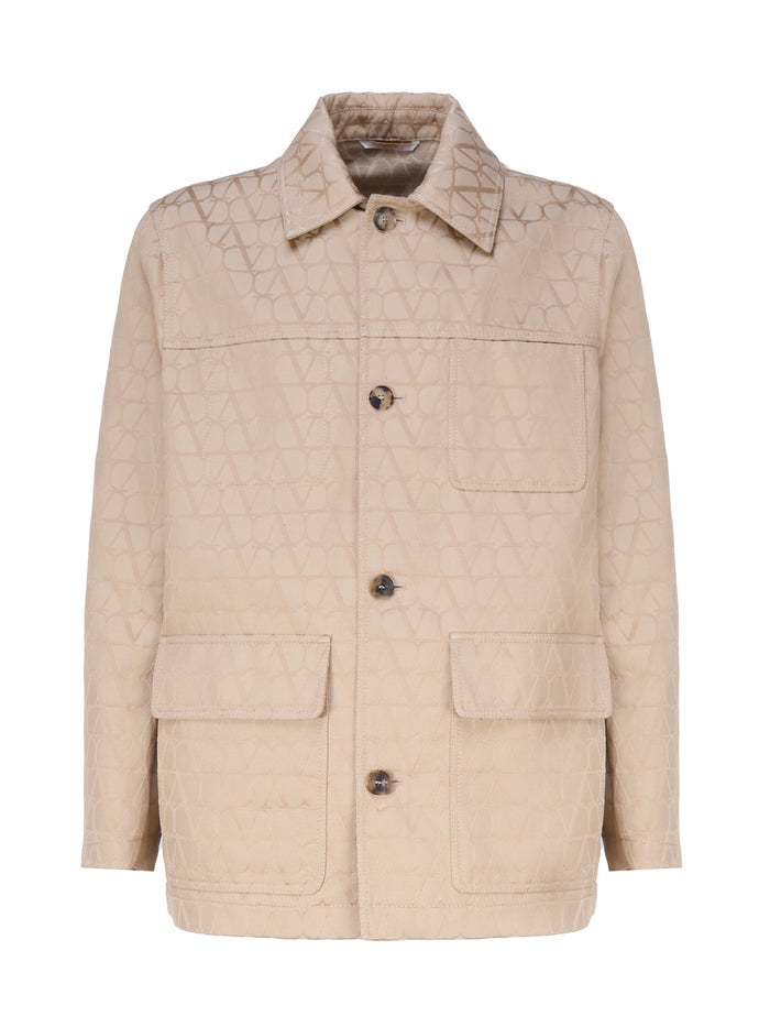 Valentino Garavani Jackets Beige Cotton