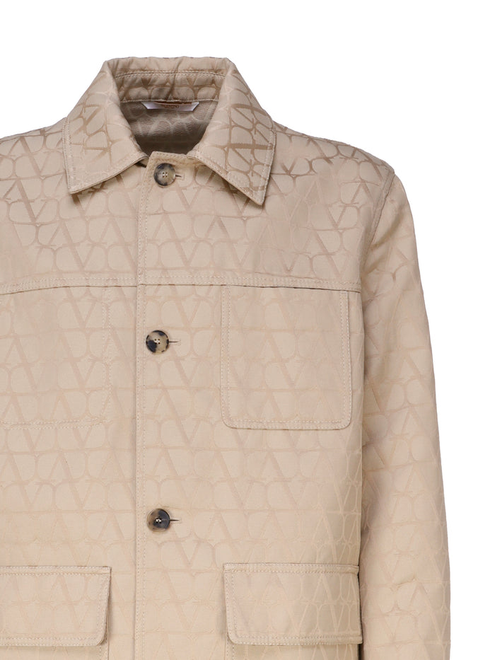 Valentino Garavani Jackets Beige Cotton